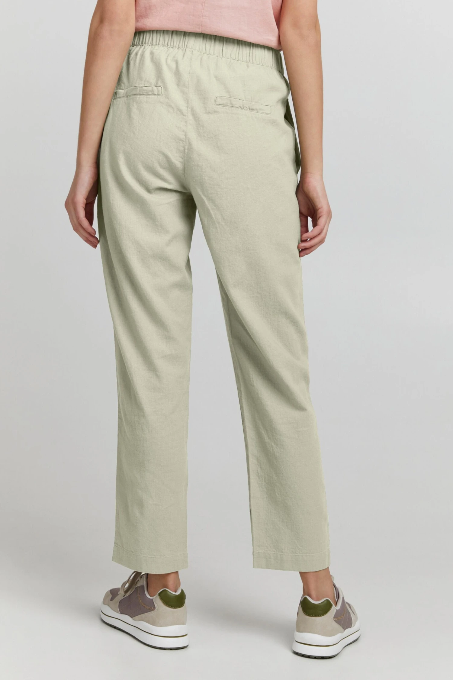 OXMO Stoffhosen Loosefit Hose Frauen Pastellgrün 4 OXMO Stoffhosen Loosefit Hose Frauen Pastellgrün – Bild 4