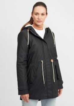OXMO Übergangsjacken Regenjacke Jolina Frauen Schwarz -OXMO Verkaufs-Shop 2c288374d7413e984d95571bdbbd2f48