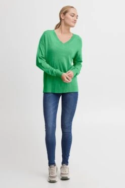 OXMO Feinstrickpullover Pullover Frauen Grün -OXMO Verkaufs-Shop 2d616022fb788f1ab76124af66193971