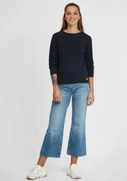 OXMO Feinstrickpullover Pullover Helen Frauen Schwarz -OXMO Verkaufs-Shop 2f8b0b7eddb09e6befa41517165f1c31