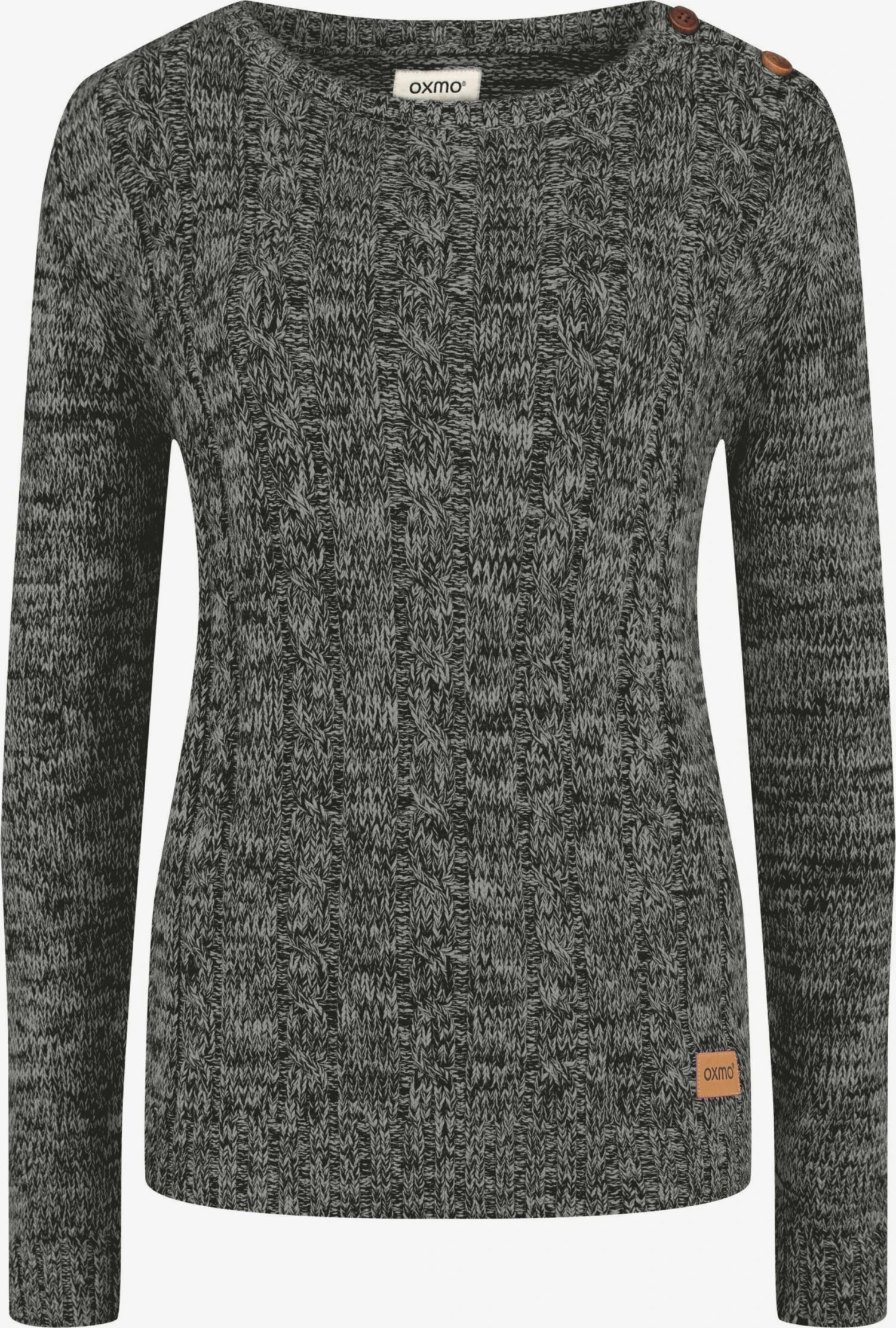 OXMO Feinstrickpullover Strickpullover Phia Frauen Anthrazit 1 OXMO Feinstrickpullover Strickpullover Phia Frauen Anthrazit