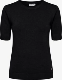 OXMO Pullover Strickpullover Helin Frauen Schwarz