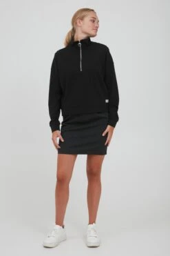 OXMO Pullover & Strick Pullover Grethe Frauen Schwarz -OXMO Verkaufs-Shop 319121a89e6f7b13766cbc3722160a0d