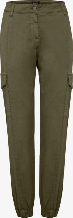OXMO Cargohosen Tapered Cargohose Frauen Oliv