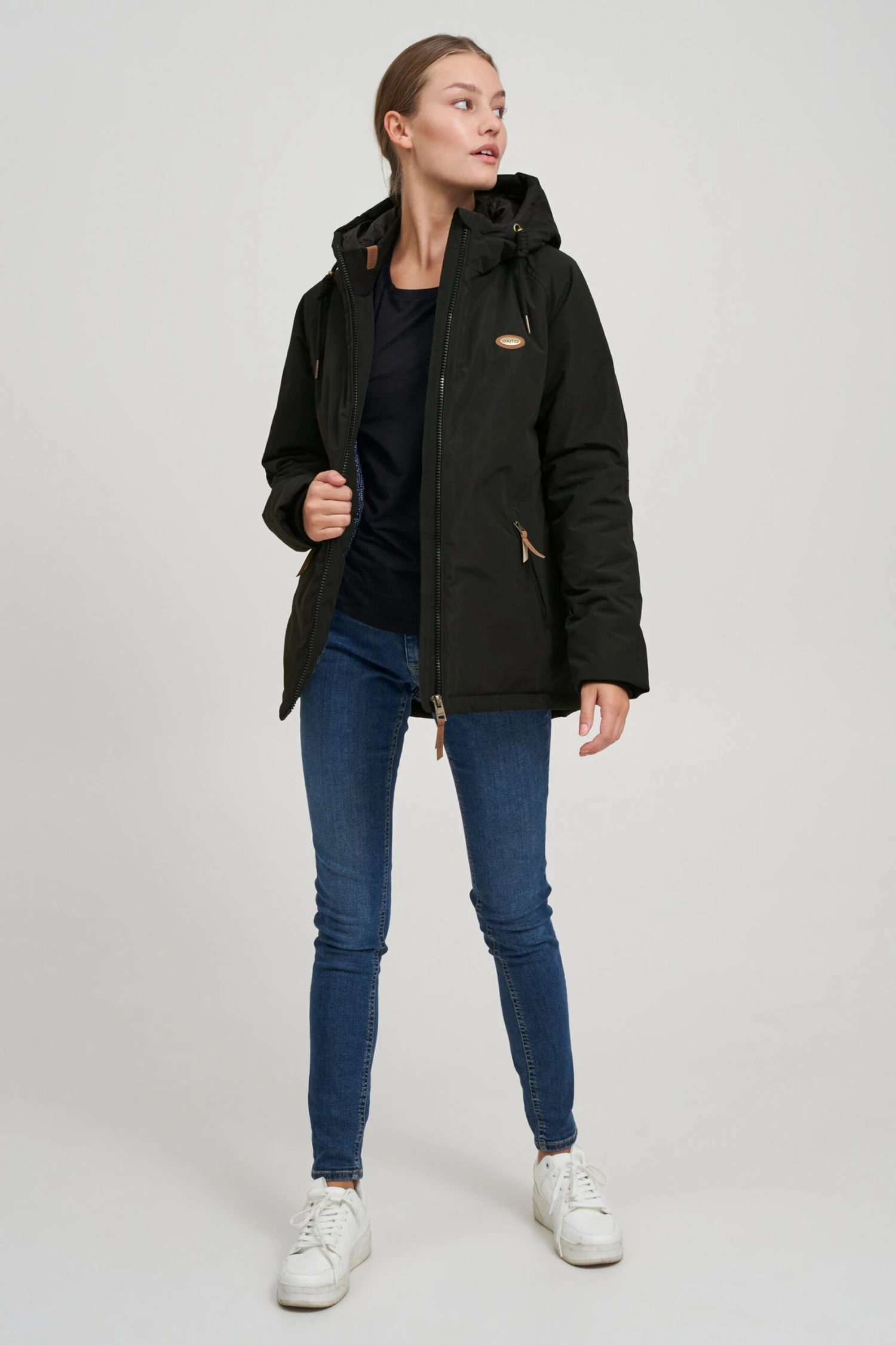 OXMO Winterjacken Winterjacke Tekla Frauen Schwarz 3 OXMO Winterjacken Winterjacke Tekla Frauen Schwarz – Bild 3