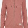 OXMO Sweatjacken Kapuzensweatshirtjacke Lova Frauen Rosa