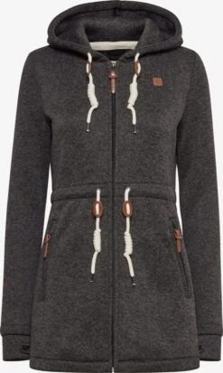 OXMO Sweatjacken Sweatjacke Thora Frauen Schwarz