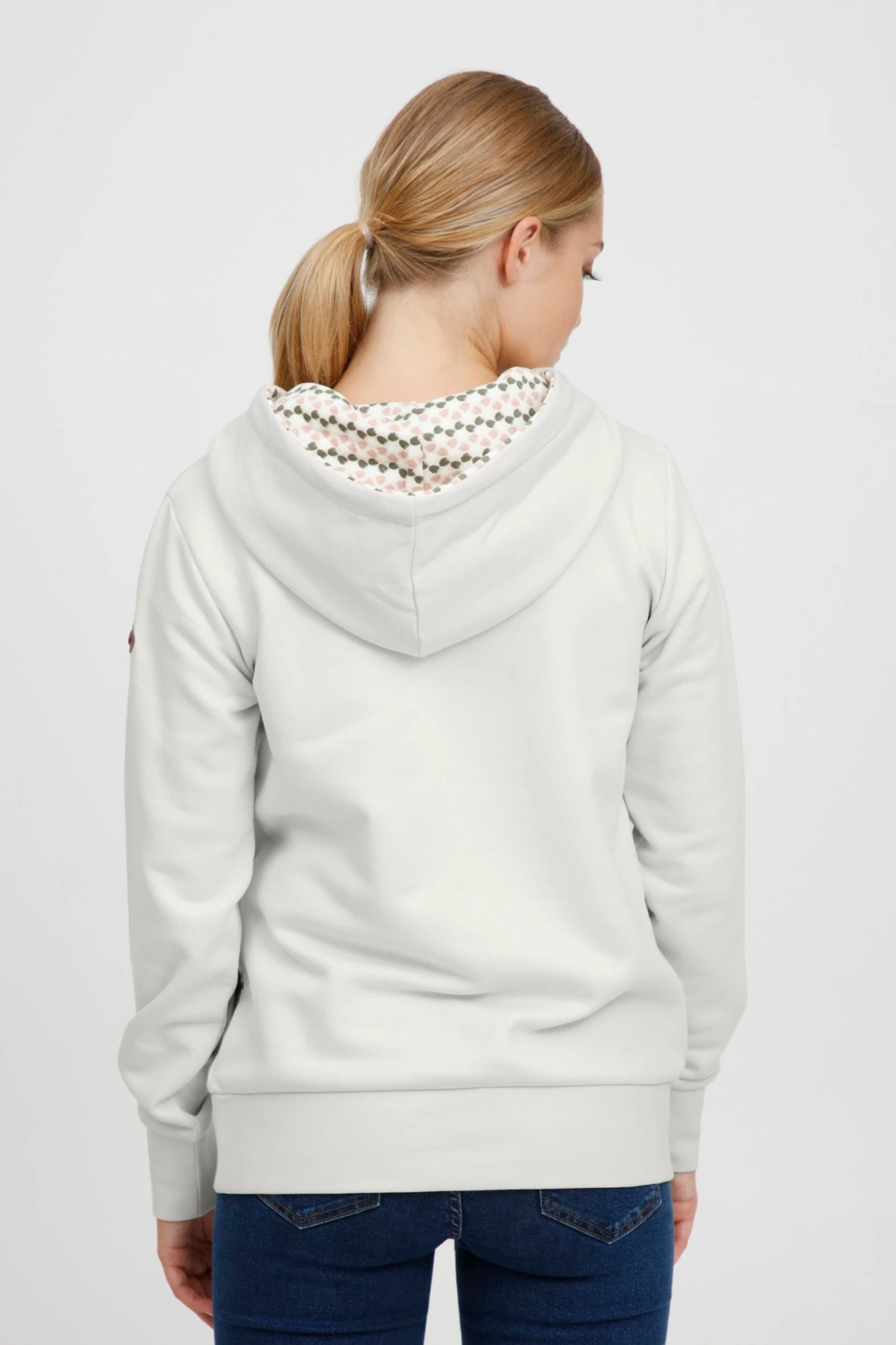 OXMO Pullover Kapuzenpullover ULRIKA Frauen Beige 4 OXMO Pullover Kapuzenpullover ULRIKA Frauen Beige – Bild 4