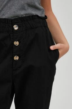 OXMO Stoffhosen Tapered Chinohose CONZI Frauen Schwarz -OXMO Verkaufs-Shop 3622a2f4ca898b6824c17099c93e900a