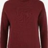 OXMO Strickjacken Rollkragenpullover Sina Frauen Rot