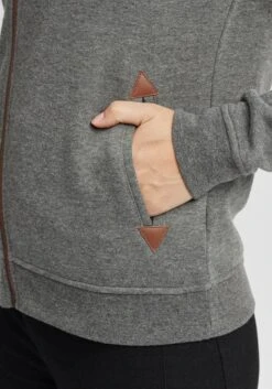 OXMO Sweatjacken Sweatjacke Vicky Frauen Grau -OXMO Verkaufs-Shop 3a80787440ae392ce9c96cf0cf4e4c65