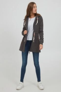 OXMO Sweatjacken Sweatjacke Thora Frauen Schwarz -OXMO Verkaufs-Shop 3aefe7987e6b907cccb2853036d9aff4