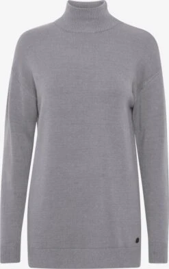 OXMO Pullover Strickpullover Ratina Frauen Graumeliert