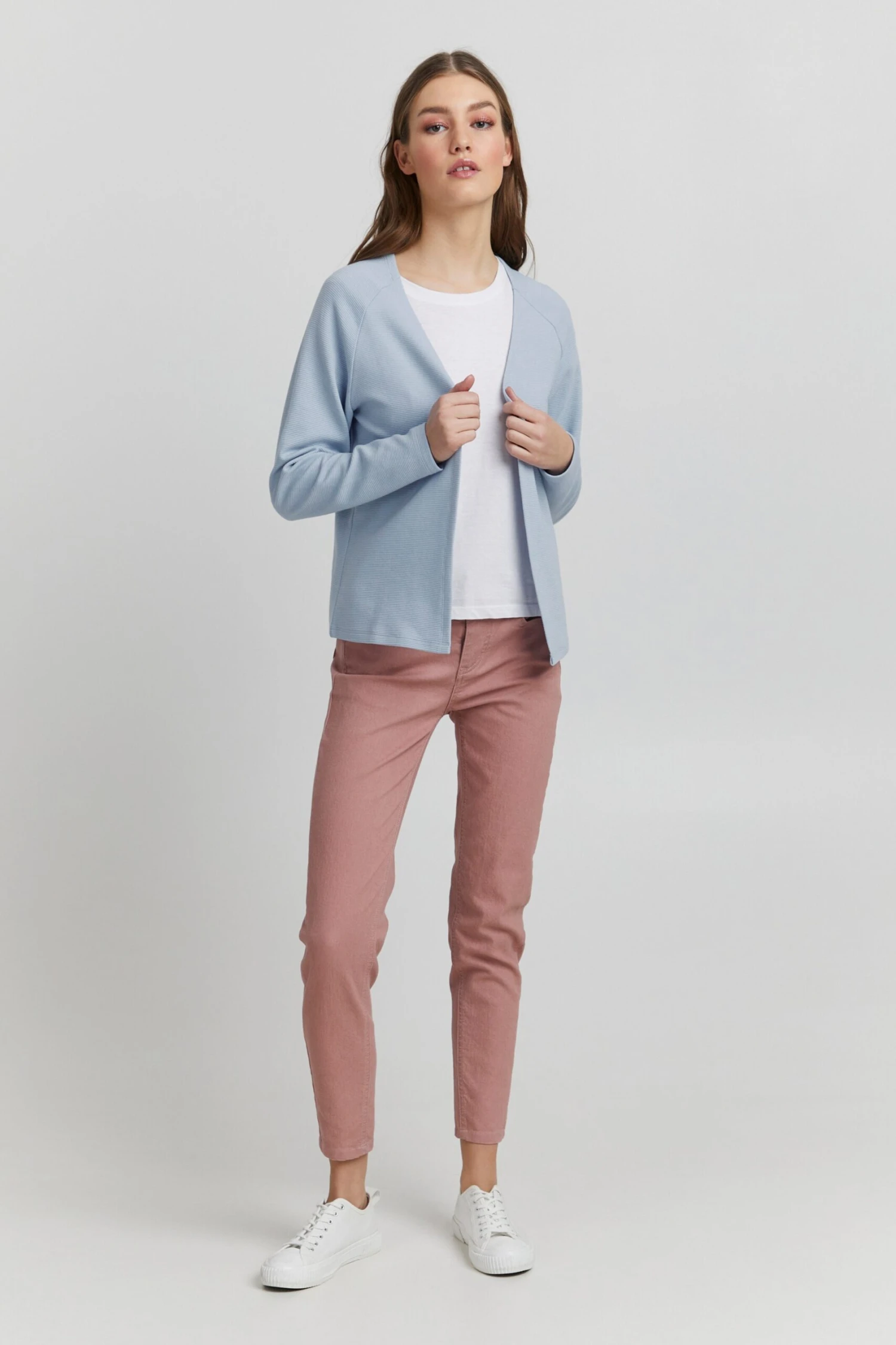 OXMO Sweatjacken Sweatjacke OXJonia Frauen Blau / Hellblau 3 OXMO Sweatjacken Sweatjacke OXJonia Frauen Blau / Hellblau – Bild 3