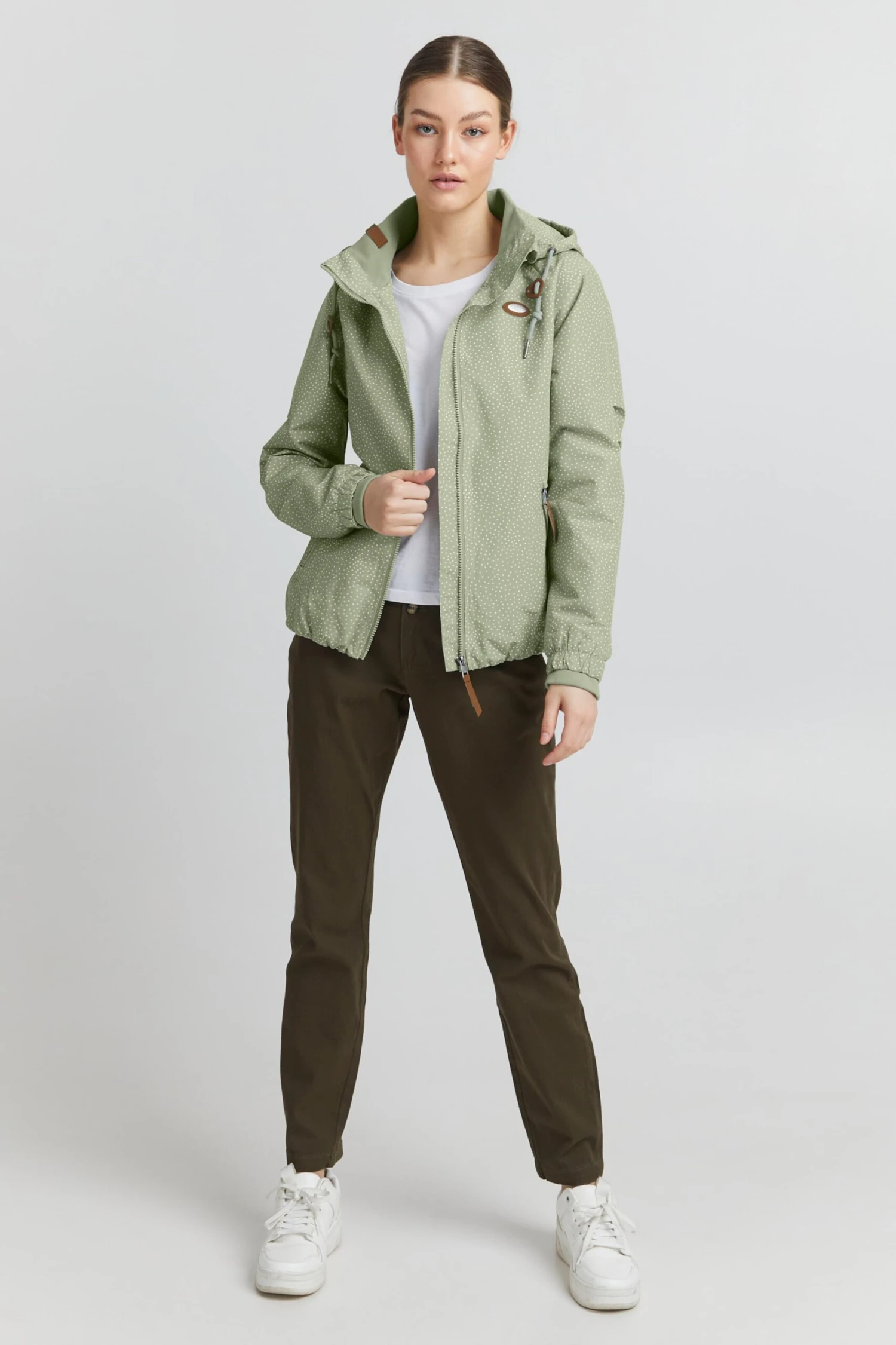 OXMO Übergangsjacken Übergangsjacke Tinna Frauen Grün 3 OXMO Übergangsjacken Übergangsjacke Tinna Frauen Grün – Bild 3