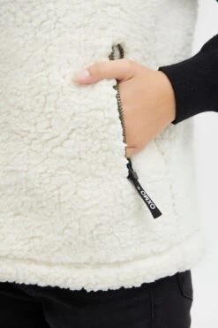 OXMO Westen Plüschweste Oxelinor Frauen Weiß -OXMO Verkaufs-Shop 42a1a8bf821d74f06d80b60e335f1ff6