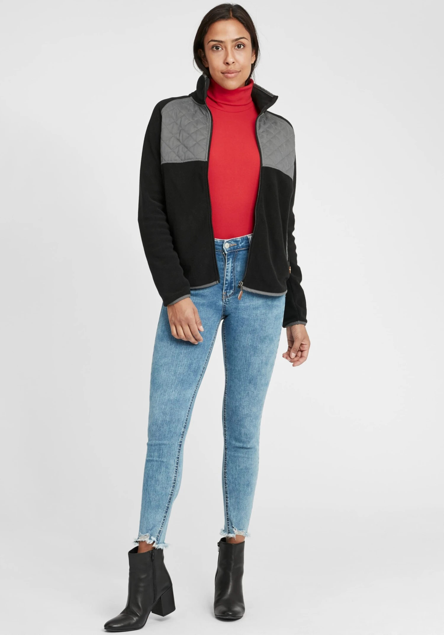 OXMO Sweatjacken Sweatjacke Malin Frauen Schwarz 3 OXMO Sweatjacken Sweatjacke Malin Frauen Schwarz – Bild 3