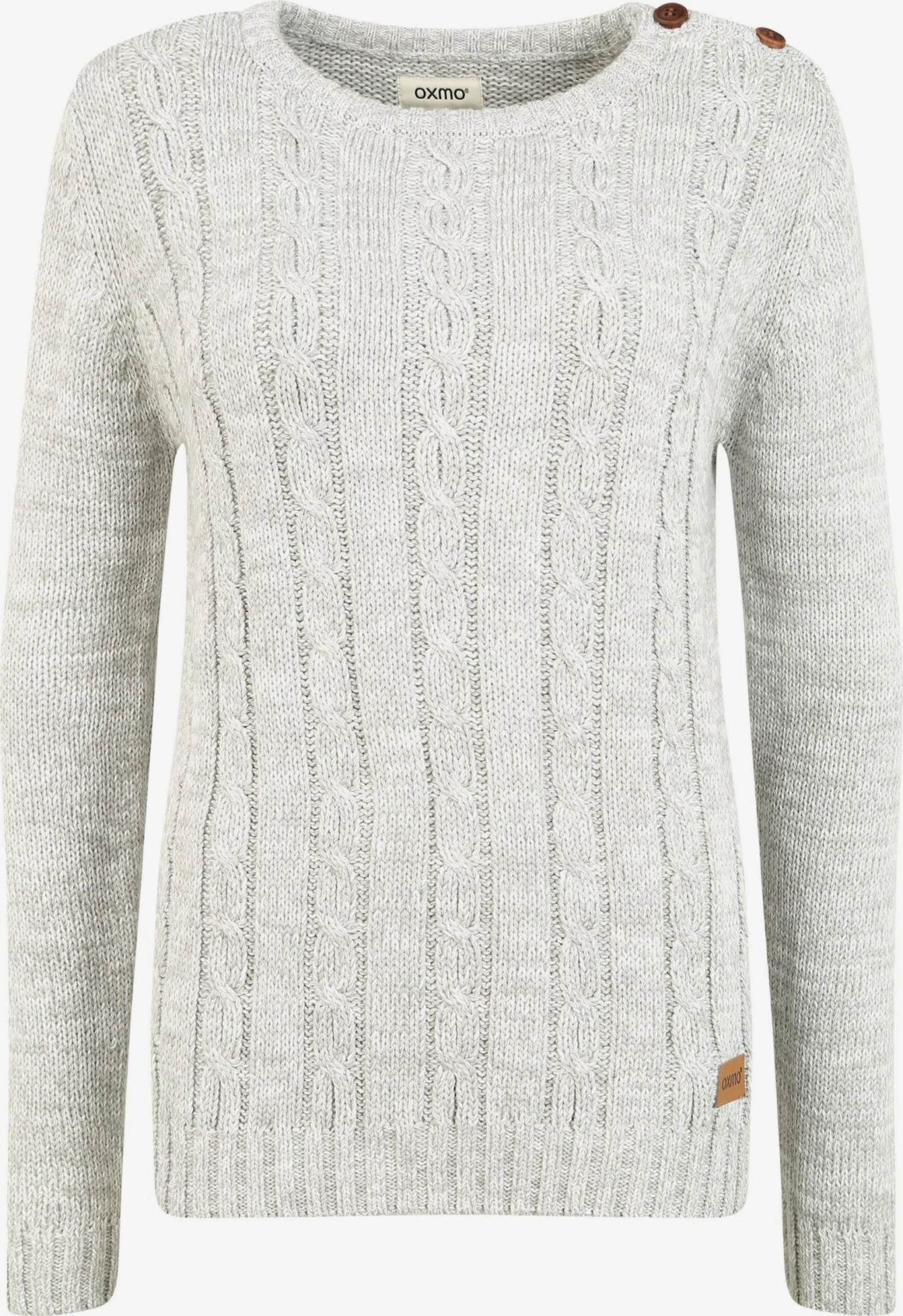 OXMO Basic Pullover Strickpullover Phia Frauen Grau 1 OXMO Basic Pullover Strickpullover Phia Frauen Grau