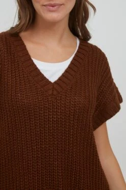 OXMO Feinstrickpullover Pullover Lene Frauen Braun -OXMO Verkaufs-Shop 4731e36808a99b16f15479ee651bb4e6