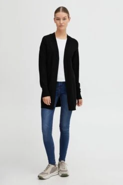 OXMO Strickjacken Strickjacke Oxkat Frauen Schwarz -OXMO Verkaufs-Shop 4751a8ca60da138e35b183c52e605f2d