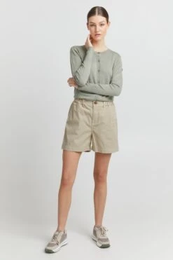 OXMO Shorts Regular Chinoshorts Chai Frauen Beige -OXMO Verkaufs-Shop 476059ae96b80f42b3b5ce09905a83bc