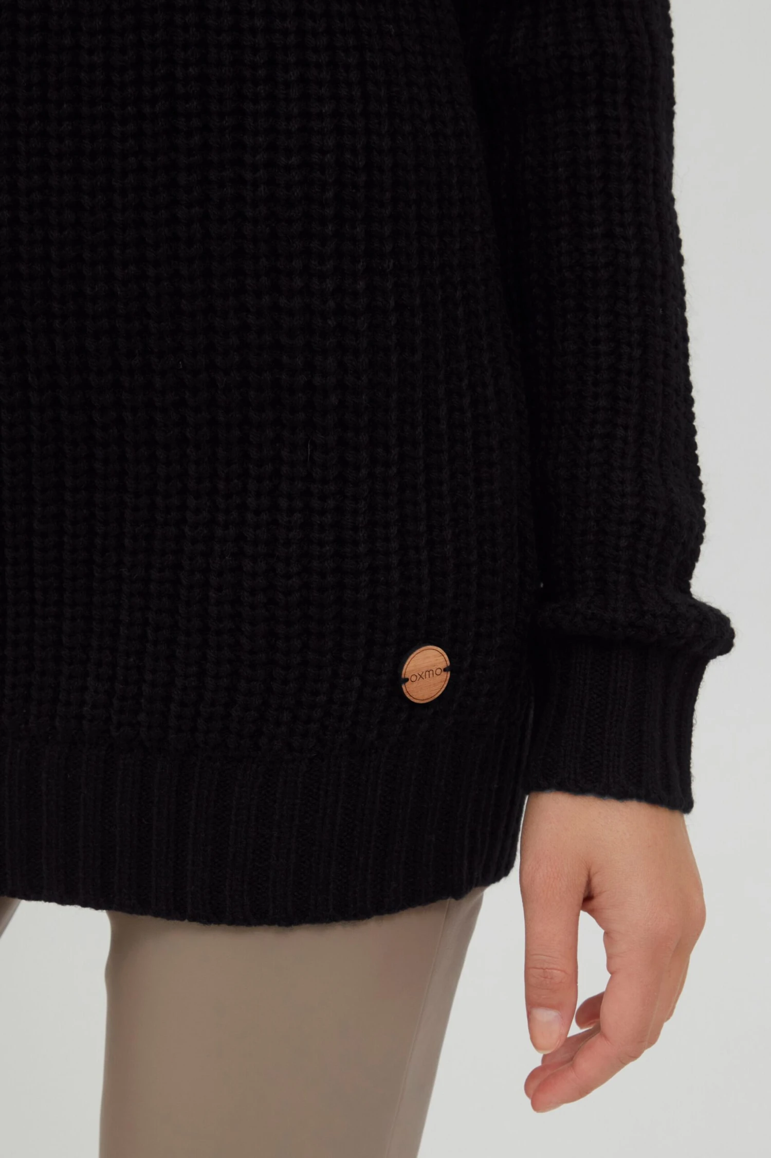 OXMO Rollkragenpullover Pullover Nanna Frauen Schwarz 6 OXMO Rollkragenpullover Pullover Nanna Frauen Schwarz – Bild 6