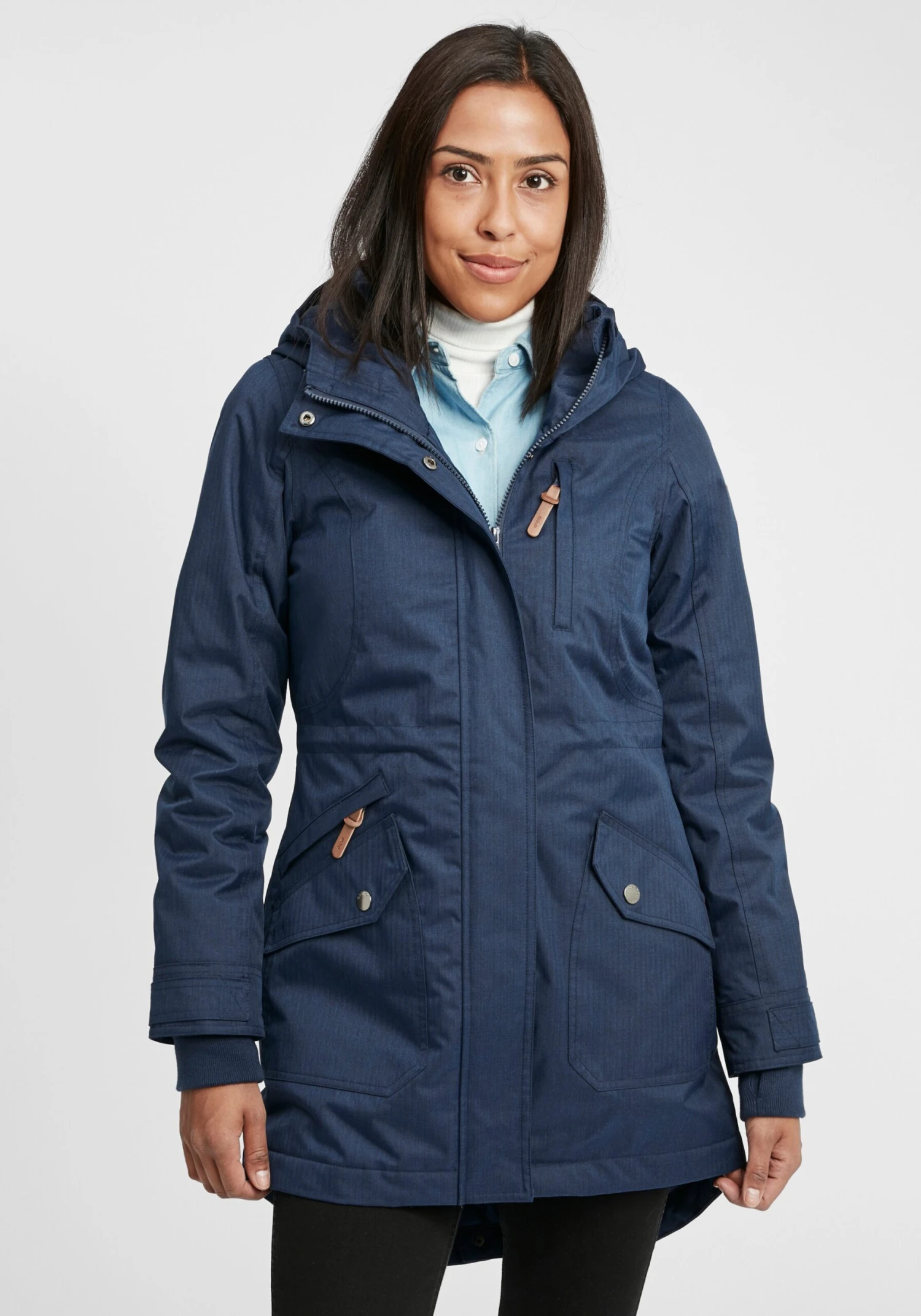 OXMO Übergangsjacken Parka Bella Frauen Blau 2 OXMO Übergangsjacken Parka Bella Frauen Blau – Bild 2