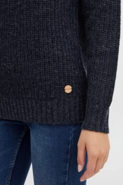 OXMO Pullover Strickpullover Nanna Frauen Dunkelblau -OXMO Verkaufs-Shop 4939e79eded3671bb22001896144bf68