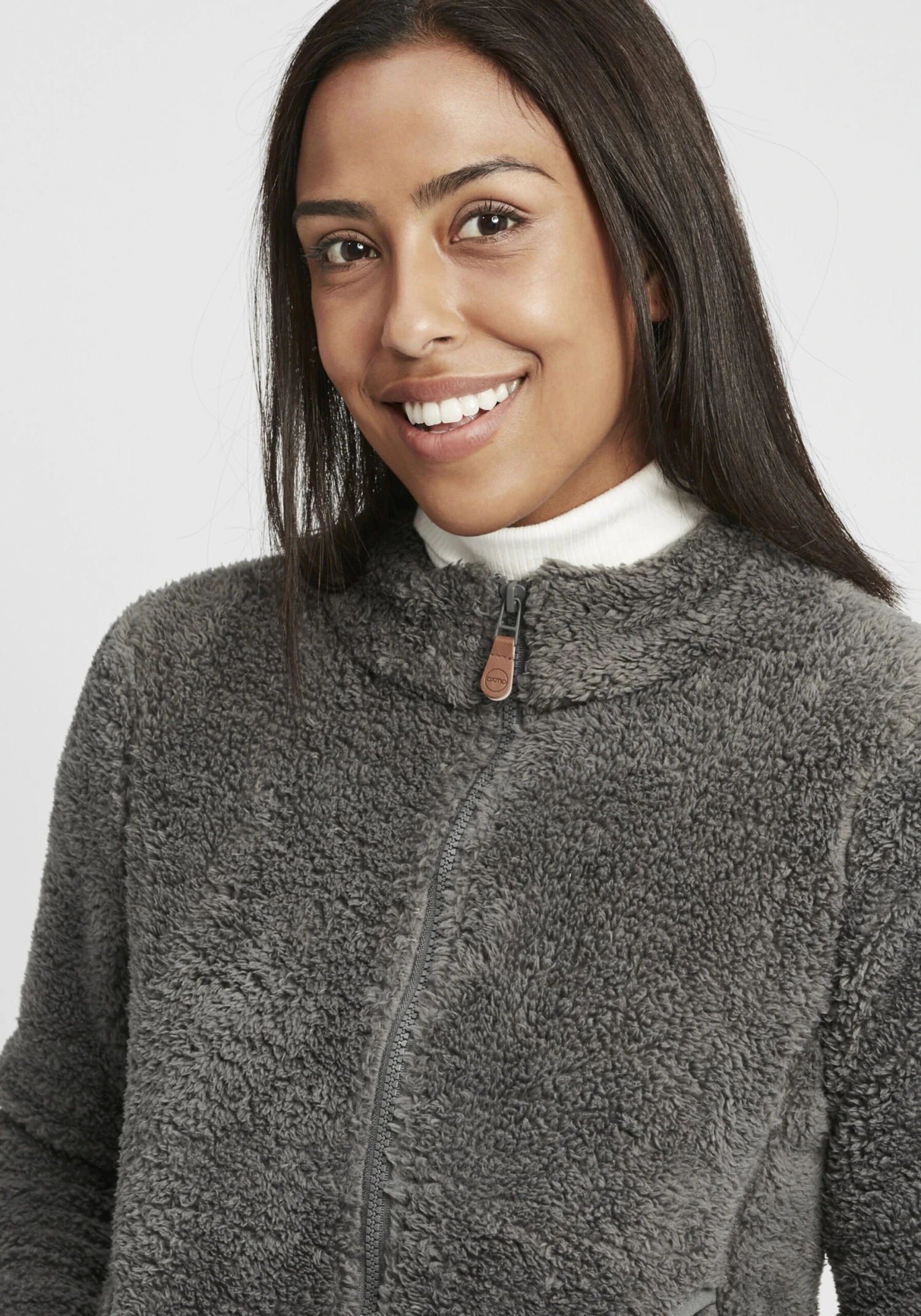 OXMO Sweatjacken Sweatjacke Telsa Frauen Grau 5 OXMO Sweatjacken Sweatjacke Telsa Frauen Grau – Bild 5