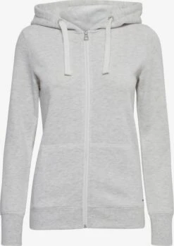 OXMO Sweatjacken Kapuzensweatjacke Frauen Grau
