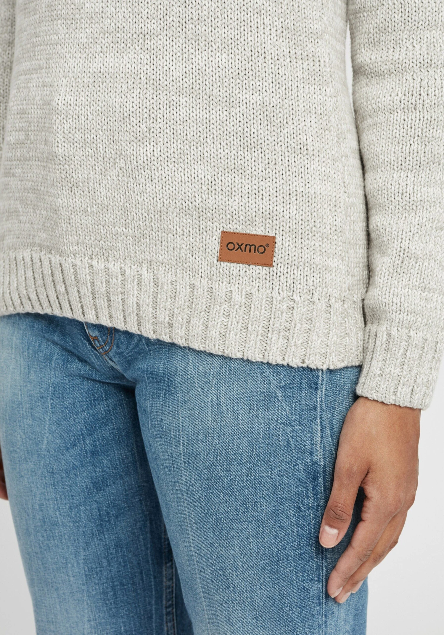 OXMO Rollkragenpullover Strickpullover Philicita Frauen Grau 6 OXMO Rollkragenpullover Strickpullover Philicita Frauen Grau – Bild 6