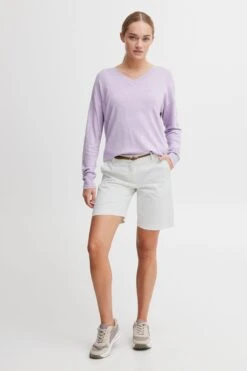 OXMO Hosen Regular Shorts Daney Frauen Weiß -OXMO Verkaufs-Shop 4d9b054fb69acbdb6aca10593b7fad28