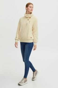 OXMO Pullover & Strick Pullover Anniki Frauen Hellbeige -OXMO Verkaufs-Shop 4e99e5b544028941e5abaf3041ad7dc5