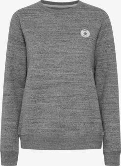 OXMO Sweatshirts Rundhalspullover HELLA Frauen Graumeliert