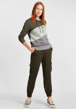 OXMO Pullover Hoodie Agda Frauen Grau / Oliv -OXMO Verkaufs-Shop 4f40776a7f30d9e8898b95ec105966c8