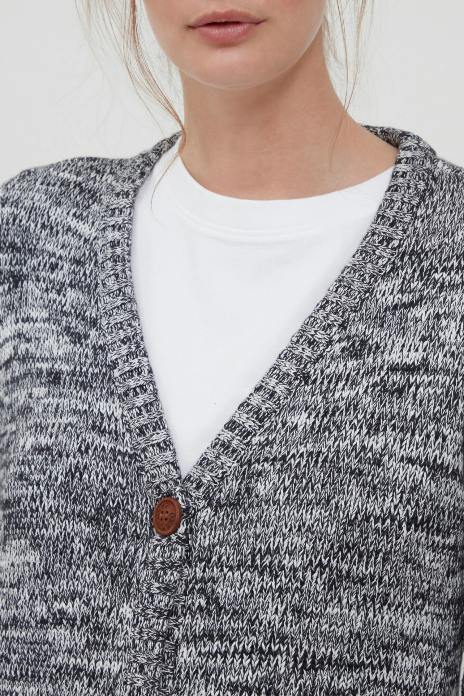 OXMO Strickjacken Strickjacke Philemona Frauen Dunkelblau 5 OXMO Strickjacken Strickjacke Philemona Frauen Dunkelblau – Bild 5