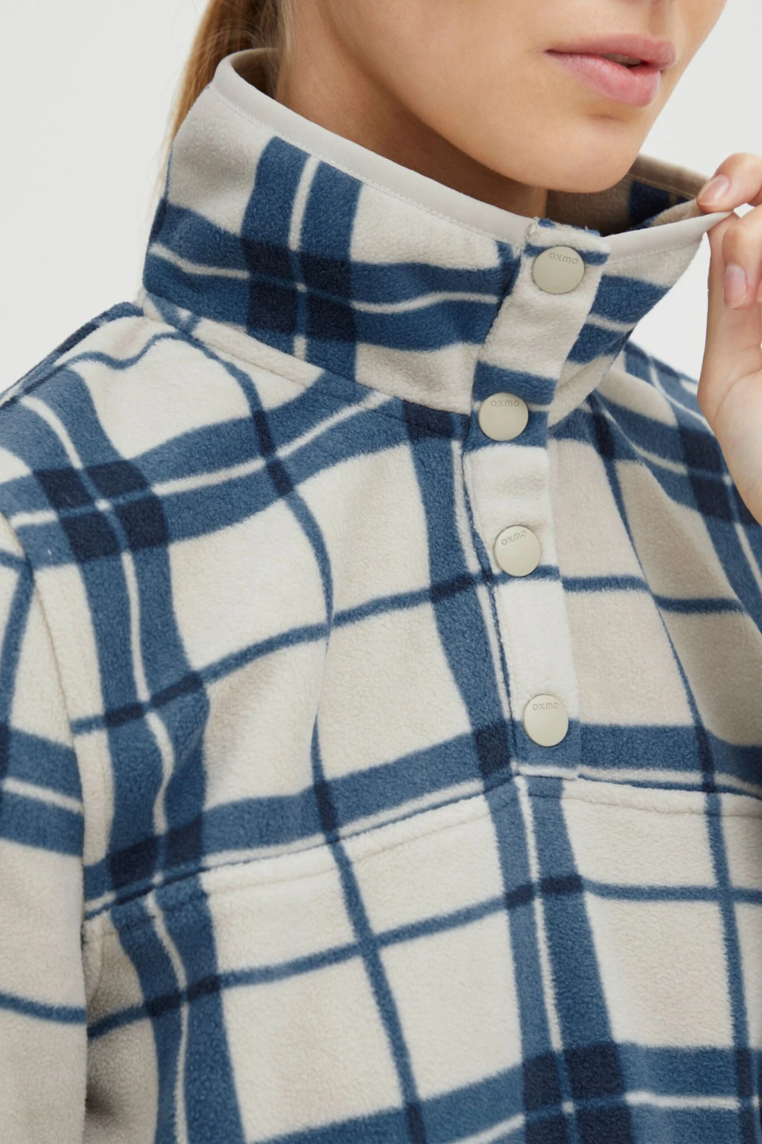 OXMO Outdoorjacken Outdoorjacke CHINNE Frauen Beige / Blau 5 OXMO Outdoorjacken Outdoorjacke CHINNE Frauen Beige / Blau – Bild 5