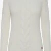 OXMO Feinstrickpullover Pullover Natasja Frauen Weiß