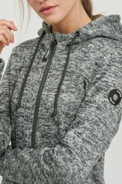 OXMO Outdoorjacken Fleecejacke Kaira Frauen Dunkelgrau -OXMO Verkaufs-Shop 511dd2e54cfd8cc52a4927ffe163a6c6