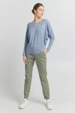 OXMO Pullover Strickpullover Herdis Frauen Blau -OXMO Verkaufs-Shop 5195112a718e9c23ded80230748c4736