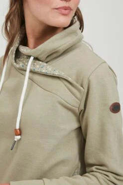 OXMO Rollkragenpullover Kapuzenpullover UDINE Frauen Grün -OXMO Verkaufs-Shop 52d3f08900076b84675ec06cca08fbd5