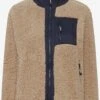 OXMO Outdoorjacken Fleecejacke Frauen Beige