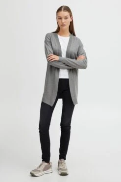 OXMO Strickjacken Strickjacke Kat Frauen Graphit -OXMO Verkaufs-Shop 55ee089dc209adcaf872aeaa33feea34