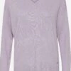 OXMO Feinstrickpullover Pullover Frauen Lila