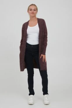 OXMO Strickjacken Strickjacke Neli Frauen Weinrot -OXMO Verkaufs-Shop 57080b11b9ef5f22c11e71534cabdfec