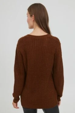OXMO Basic Pullover Pullover Lavea Frauen Dunkelbraun -OXMO Verkaufs-Shop 574d179a47764c9f3c3a4eba8f9641cd