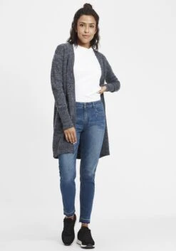 OXMO Strickjacken Strickjacke Neli Frauen Blau -OXMO Verkaufs-Shop 57c97f7985dcaba05d4bf0f915d1480e
