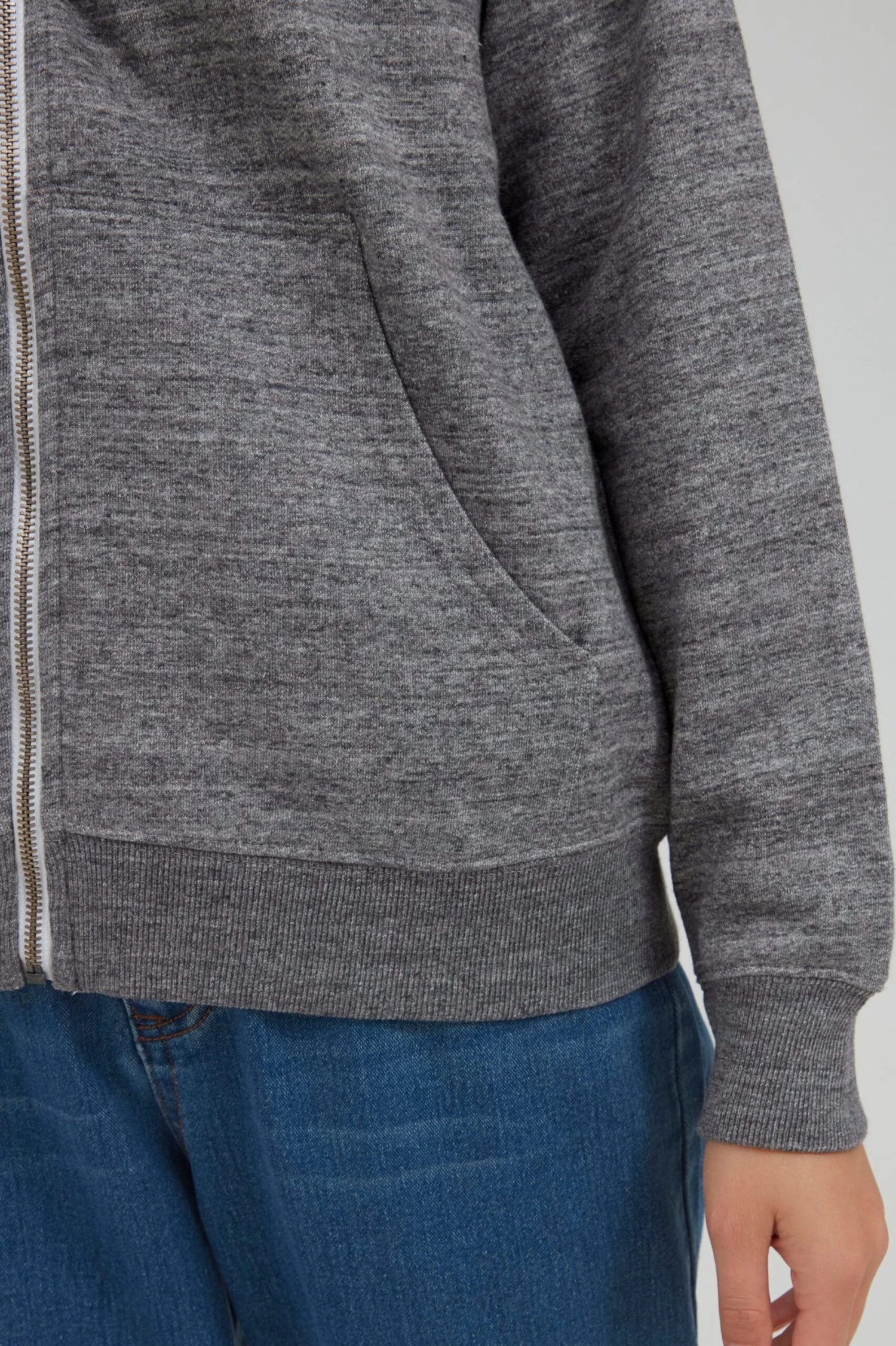 OXMO Sweatjacken Kapuzensweatjacke HELNA Frauen Graumeliert 6 OXMO Sweatjacken Kapuzensweatjacke HELNA Frauen Graumeliert – Bild 6