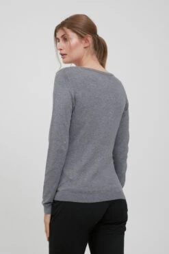 OXMO Pullover Strickpullover Edda Frauen Graumeliert -OXMO Verkaufs-Shop 589d7decc9757c9e6d53279bfcf1c389