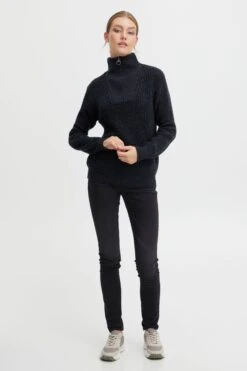 OXMO Rollkragenpullover Stricktroyer Nancy Frauen Dunkelblau -OXMO Verkaufs-Shop 5bcad9196e14d1fa7e7354bde2e6c7f1